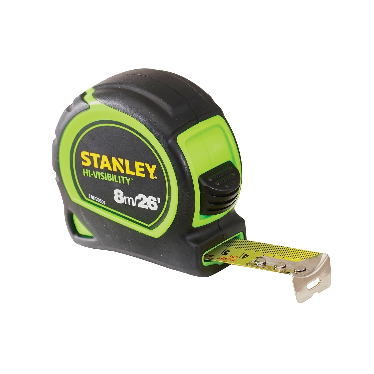 Stanley Tools Hi-Vis Hi-Viz 8m 26ft Tylon Tape Measure STA130604HG Measurement Tape